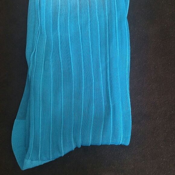 MEN'S FORTINO LANDI SILKY SHEER DRESS SOCK 10-13 - Picture 2 of 3